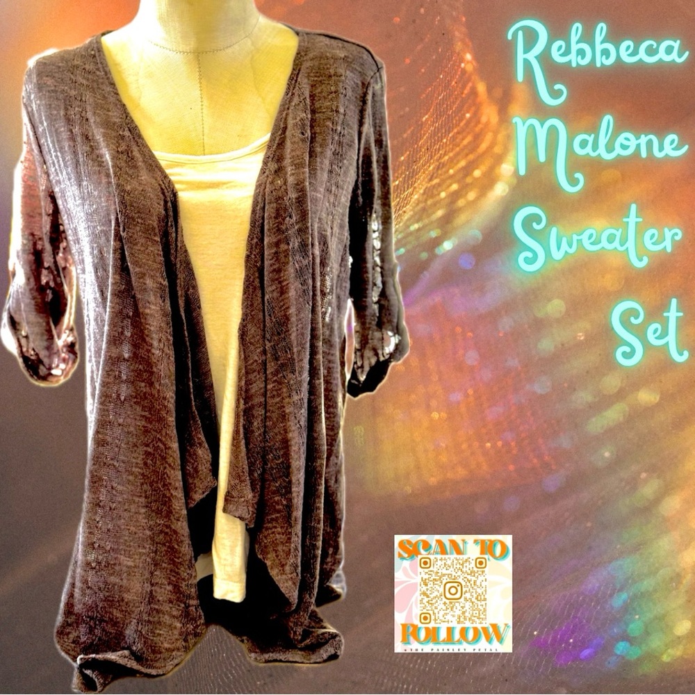 B STUDIO 2 PIECE SWEATER AND TANK COMBO